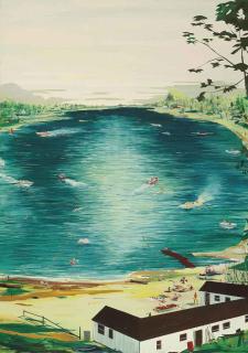 Jules de Balincourt - Untitled (Lake)