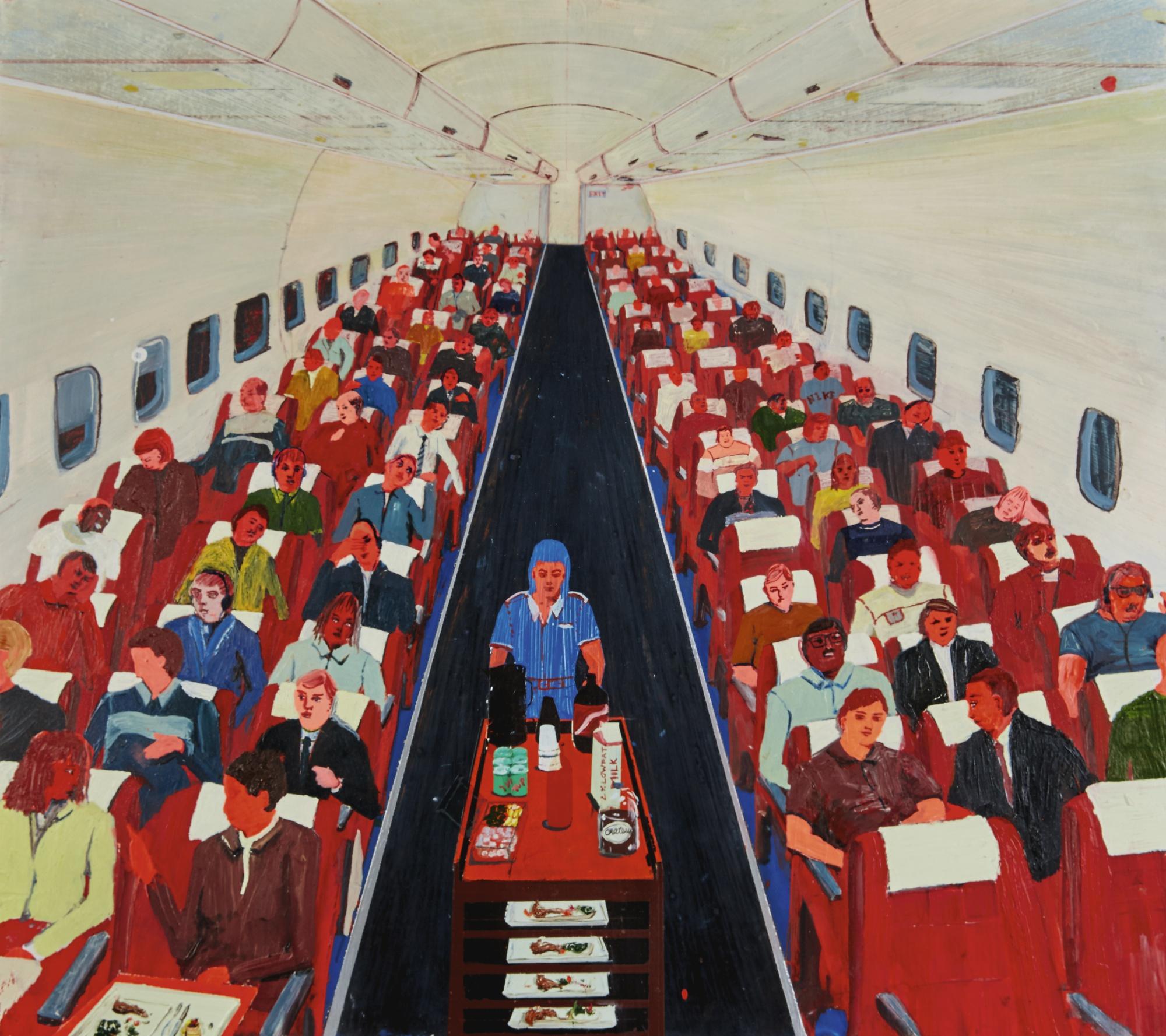 Jules de Balincourt - Untitled (Plane Perspective)