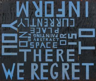 Jules De Balincourt - We Regret To Inform You There Is Currently No Space Or Place For Abstract Painting