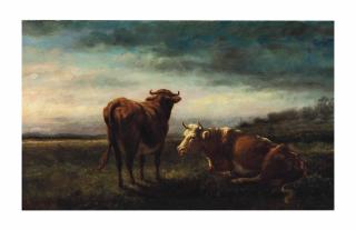 Jules Dupré - Cows at pasture