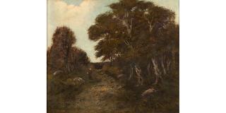 Jules Dupré - Le chemin forestier animé