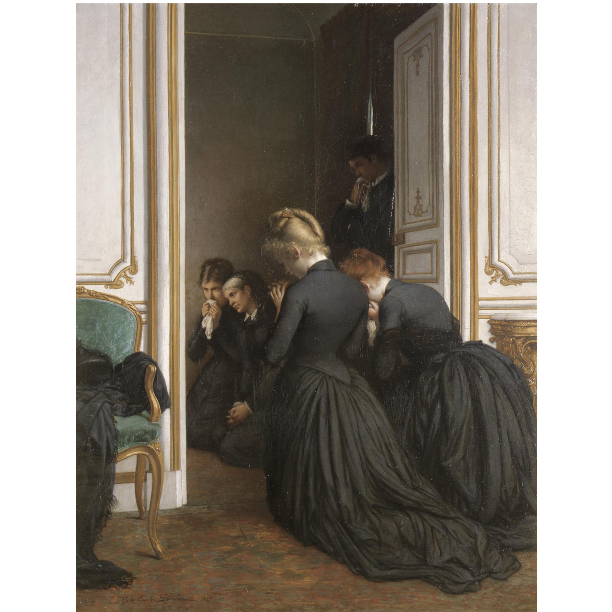 Jules Émile Saintin - French The Last Prayer