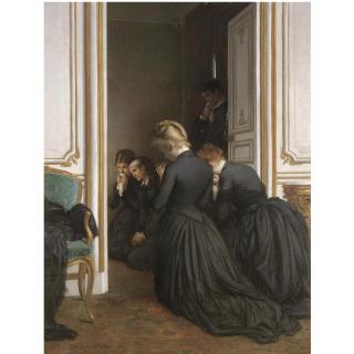 Jules Émile Saintin - French The Last Prayer