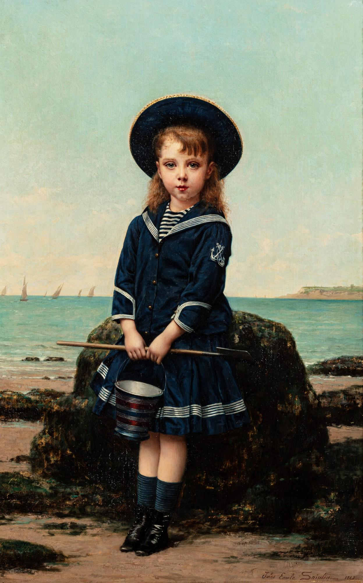 Jules-Émile Saintin - Jules Emile Saintin | The Small Fisherwoman