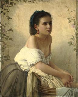 Jules Émile Saintin - La Jeune Blanchisseuse
