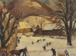 Jules Émile Zingg - Paysage En Hiver