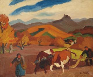 Jules Emile Zingg - Scène de labour