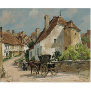 Jules Eugene Pages - The Road Into The Village