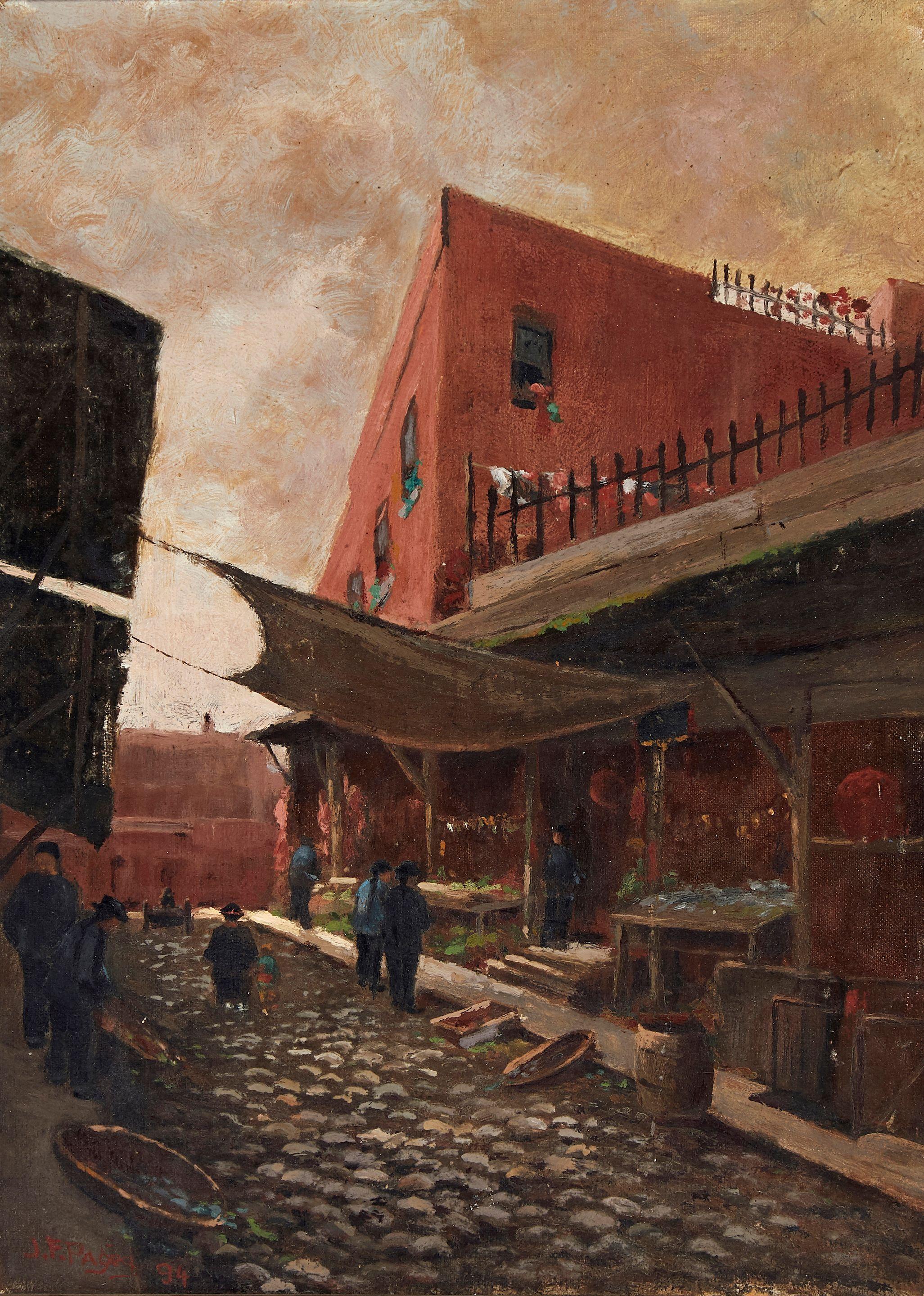 Jules Francois Pages - Old San Francisco Chinatown