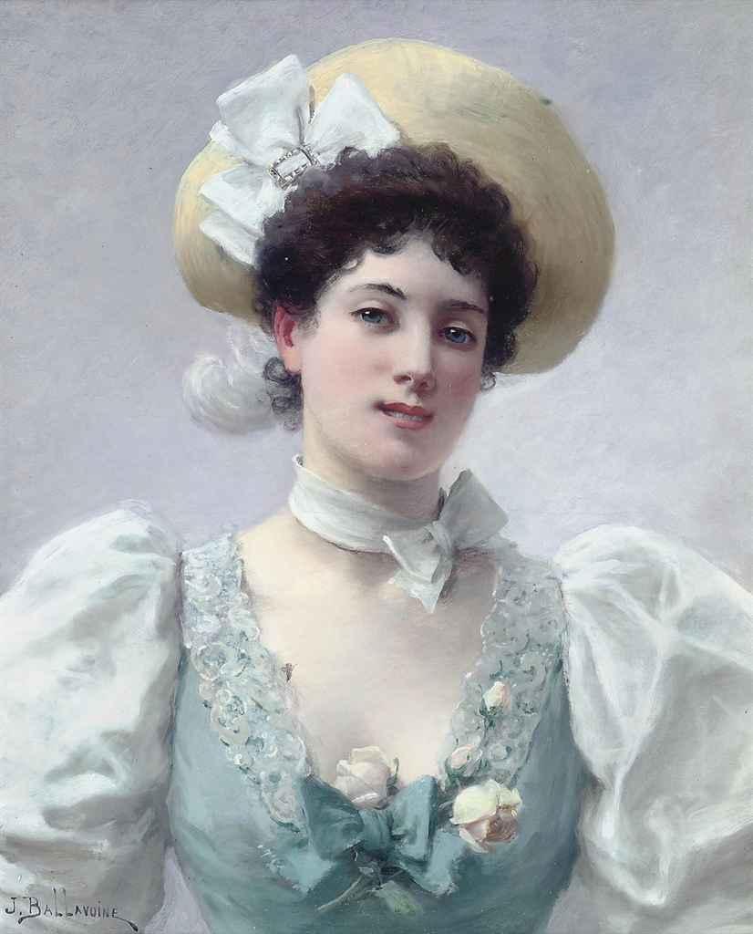 Jules Frederic Ballavoine - Dressed for a summer stroll