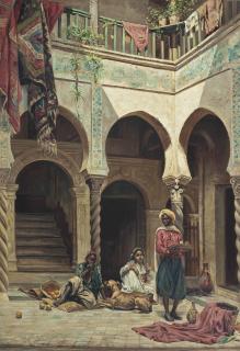 Jules Girardet - A rest between chores