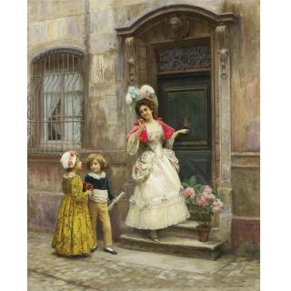 Jules Girardet - French Grandmother\'S Birthday