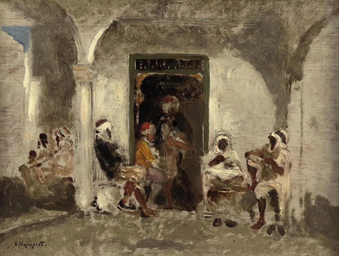 Jules Jacques Veyrassat - Oriental men having a rest