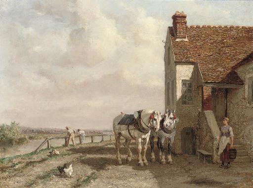 Jules Jacques Veyrassat - The plough team at rest