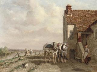 Jules Jacques Veyrassat - The plough team at rest