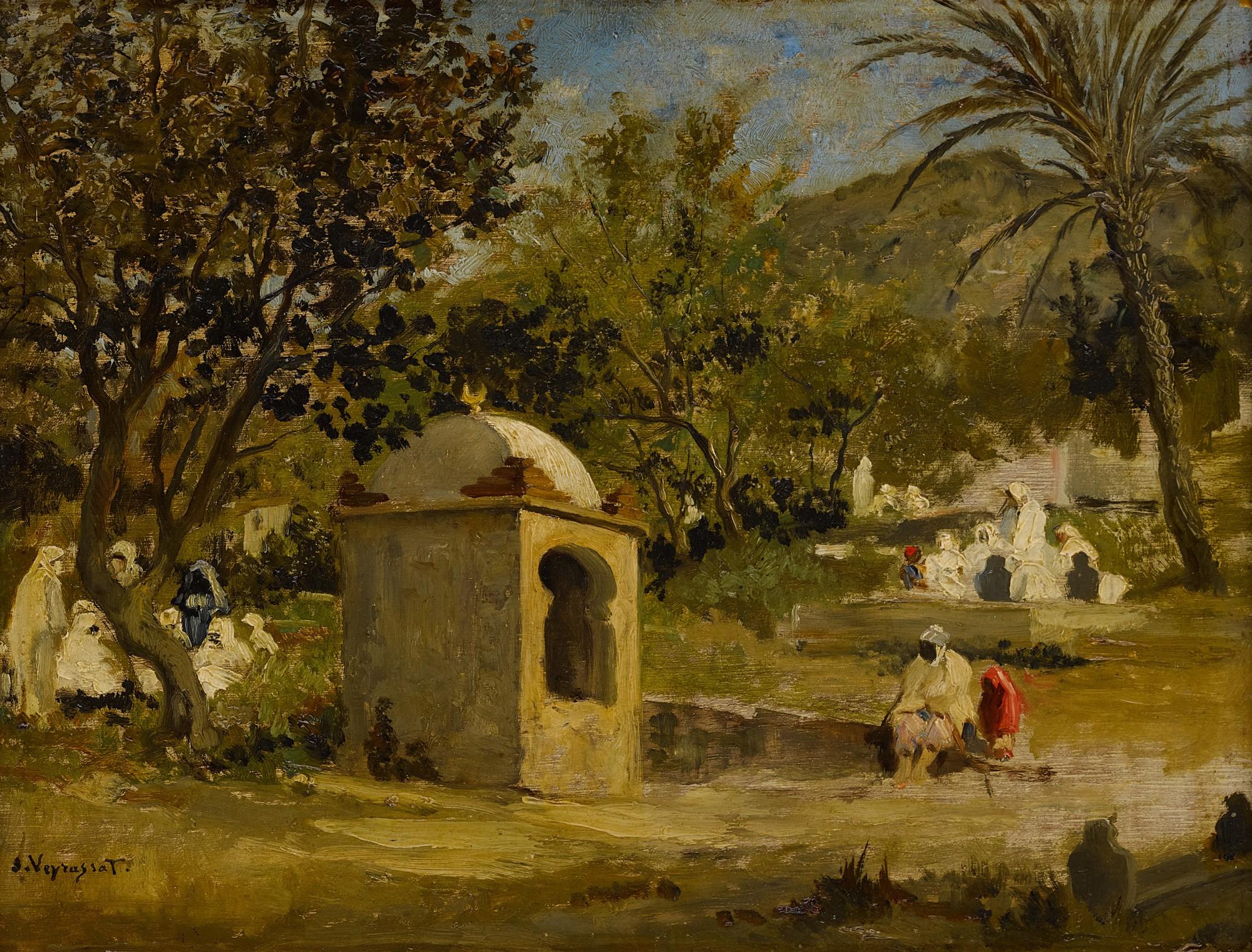 Jules Jacques Veyrassat - Women of Blidah