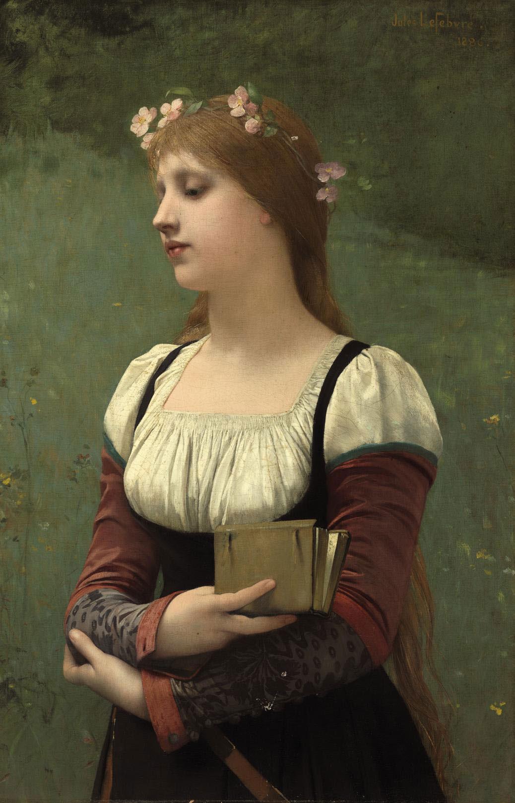 Jules Joseph Lefebvre - A pensive moment