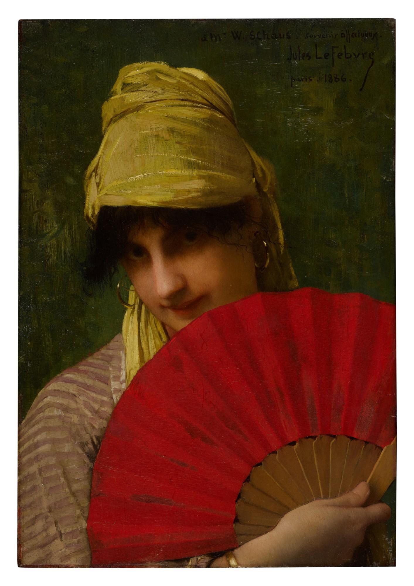 Jules Joseph Lefebvre - The Red Fan