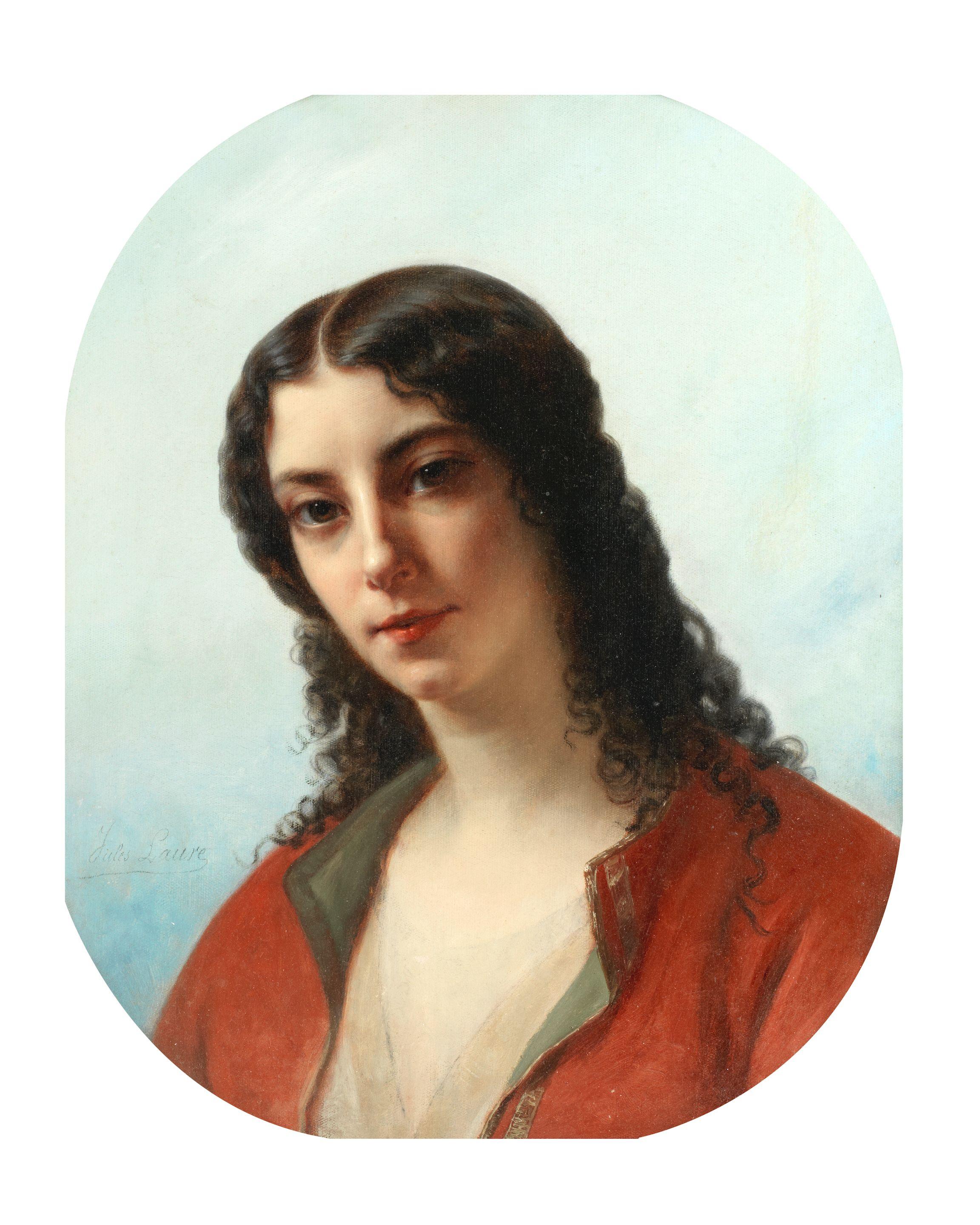 Jules Laure - Portrait Of A Young Lady
