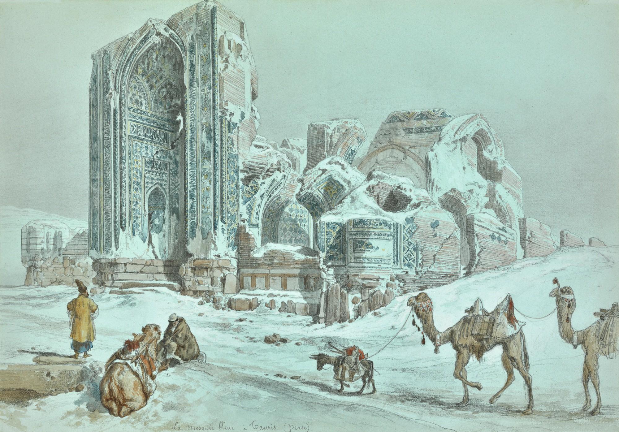 Jules Laurens - The Blue Mosque In Tabriz, Persia