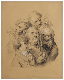 Jules-Léopold Boilly - Les Fumeurs ; Et La Sortie D’Une Maison De Jeu