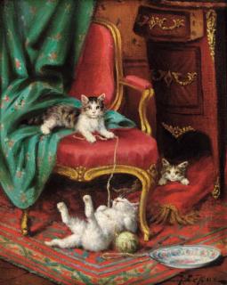 Jules Leroy - The playful cats