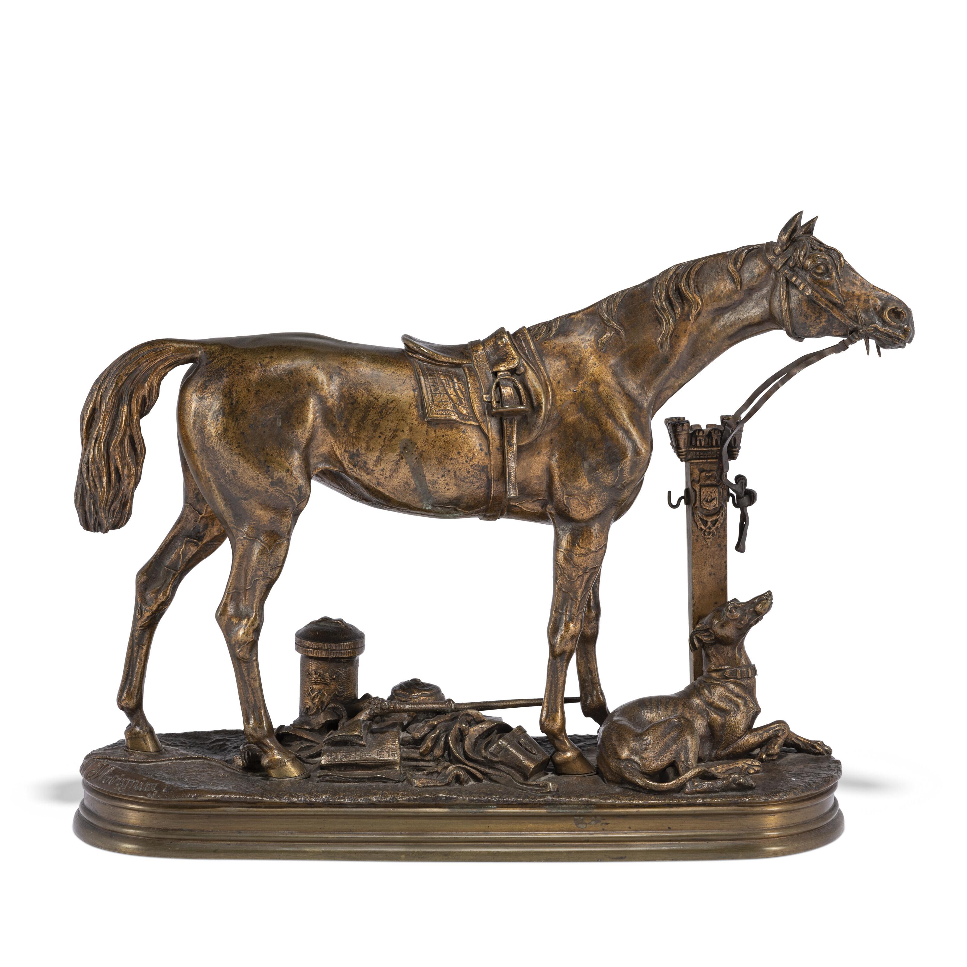 Jules Moigniez - A racehorse and greyhound