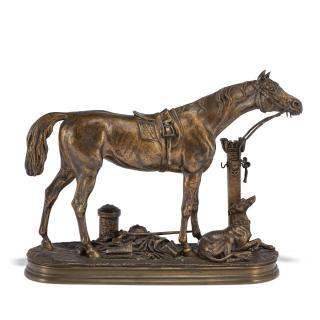 Jules Moigniez - A racehorse and greyhound