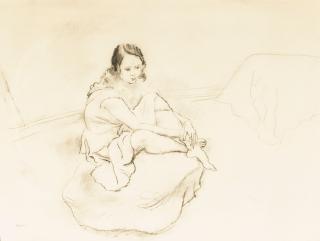 Jules Pascin - Bébé sur le pouf