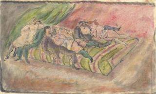 Jules Pascin - Brothel scene