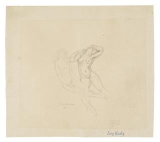 Jules Pascin - Deux Nus 18.4 x 21cm (7 1/4 x 8 1/4in)