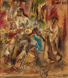 Jules Pascin - Famille cubaine à table