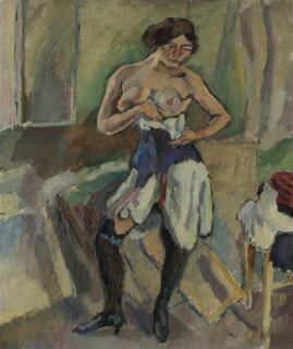 Jules Pascin - Femme au corset