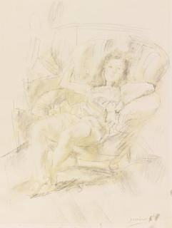 Jules Pascin - Fille Dans Un Fauteuil
