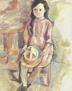 Jules Pascin - Fillette au chapeau