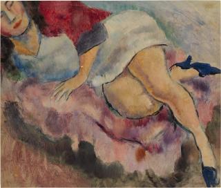 Jules Pascin - Jeune Femme Allongée