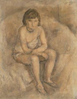 Jules Pascin - Jeune femme assise