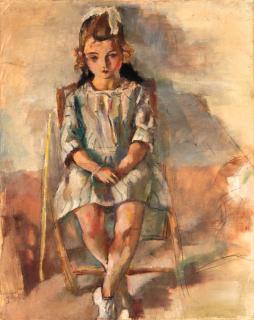 Jules Pascin - Jeune fille assise