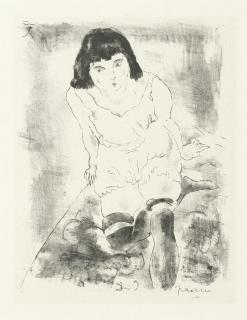 Jules Pascin - Le Lever. Femme en Deshabille, from \'Album des Peintres\'