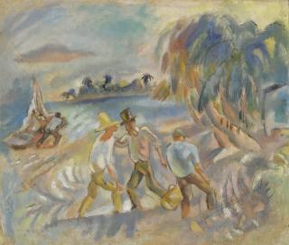 Jules Pascin - Les Brigands (Recto) Femme Cubiste (Verso)