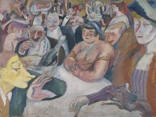 Jules Pascin - Les Noctambules - Recto Femme Au Chien - Verso