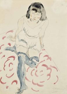Jules Pascin - Modèle assis