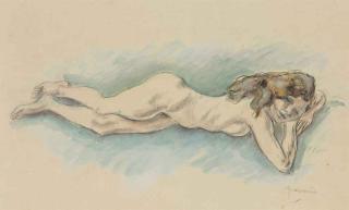 Jules Pascin - Nu allongé