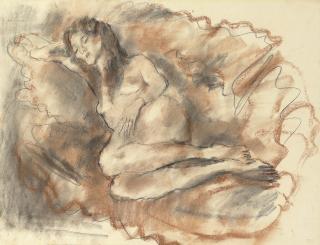 Jules Pascin - Nu couché