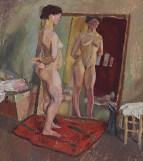 Jules Pascin - Nu devant la glace