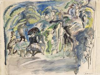 Jules Pascin - Parc à la Havanne