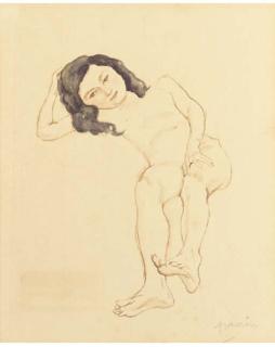 Jules Pascin - Petite nue allongée