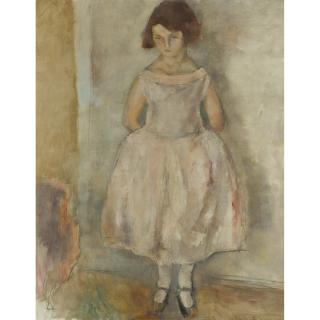 Jules Pascin - Portrait De Jeune Fille