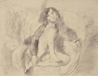 Jules Pascin - Rebecca dans un fauteuil