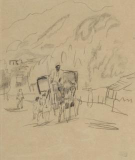 Jules Pascin - Sans titre (recto and verso)